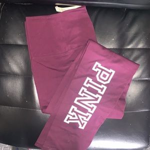 Victoria’s Secret brand new leggings size medium In the color maroon brand new
